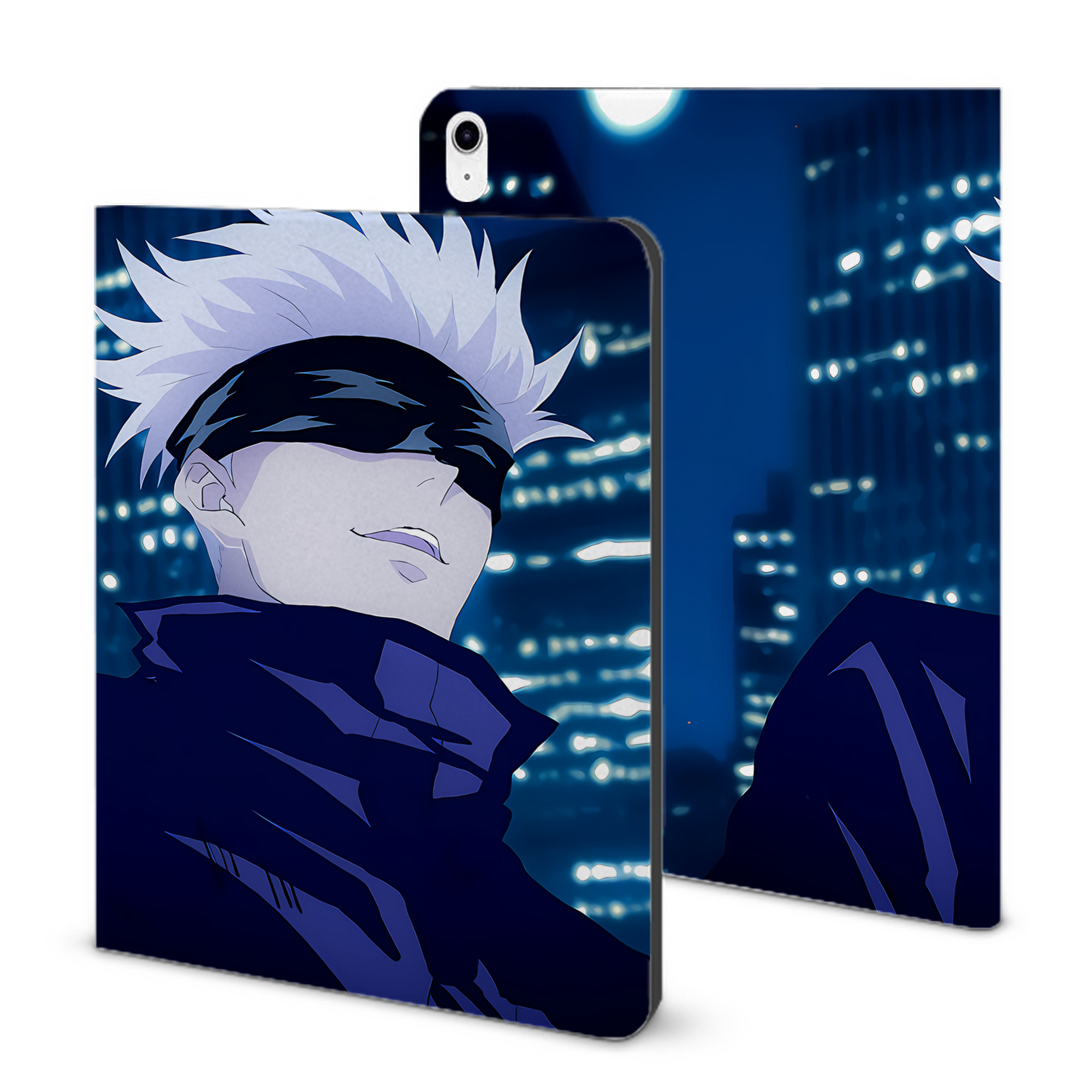 （画像用） 呪術廻戦 Jujutsu Kaisen IPad ケース ブック型 PUレザー TPU 耐衝撃 軽量 薄型 ペン収納なし 全面保護 IPad 各モデル対応